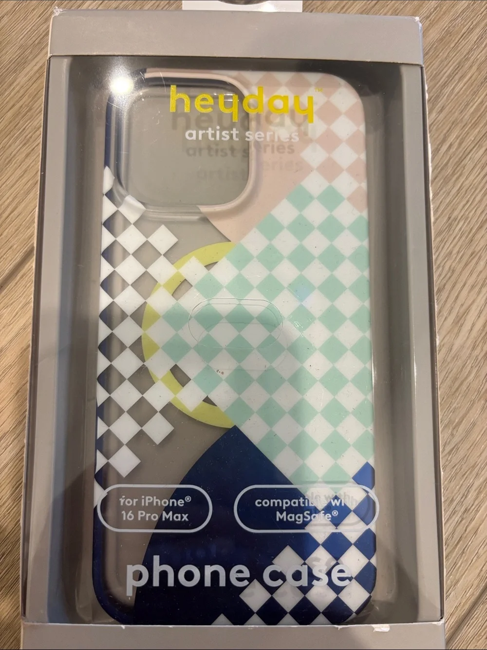 heyday Phone Case in Blue, Green, Yellow, White and pink iPhone 16 pro max
